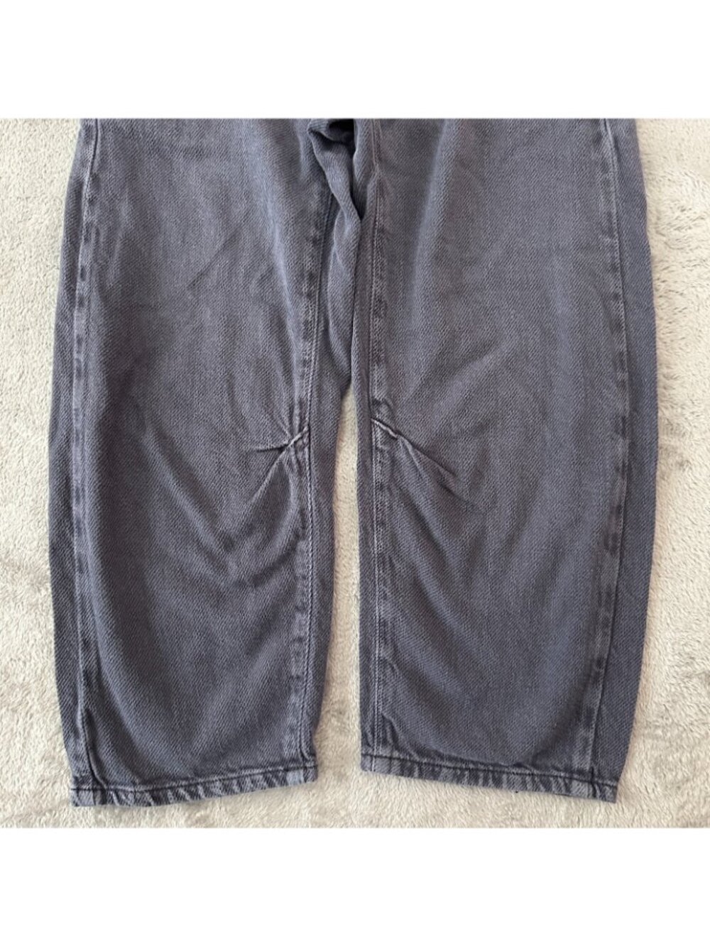 We The Free People Osaka Mid Rise Barrel Leg Pants 24 00 Gray Trousers - Picture 3 of 9